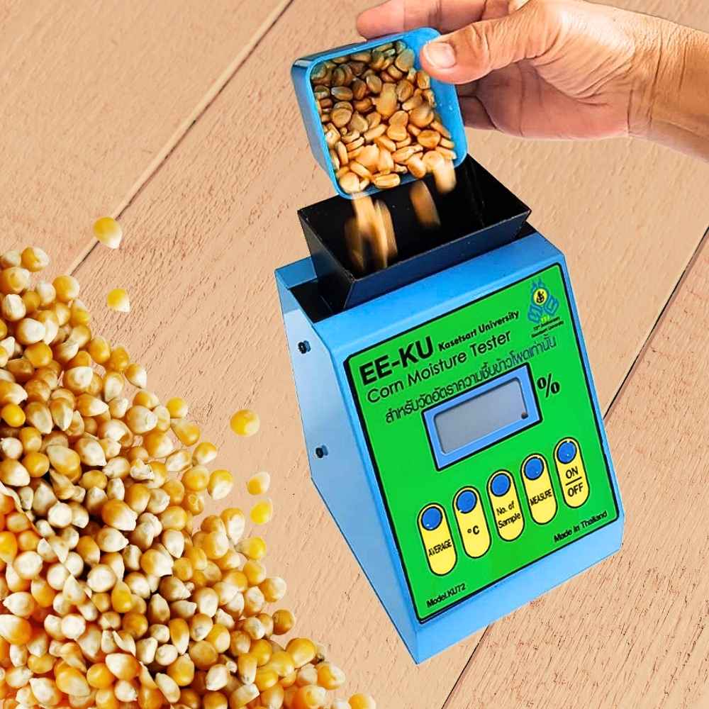 การใช้งานเครื่องวัดความชื้นข้าวโพด KU72-CORN : How to use KU72 Corn Moisture Meter